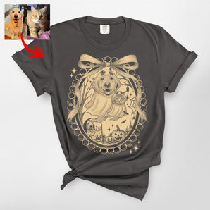 Custom Halloween Pet Shirt – Gothic Premium Heavyweight Gift for Her