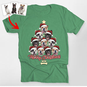 Custom Dogface Funny Merry Christmas Classic T-Shirt