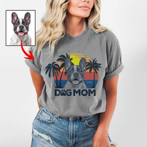 Summer Vibes Customized Dog Premium Heavyweights T-Shirt for Dog Mom
