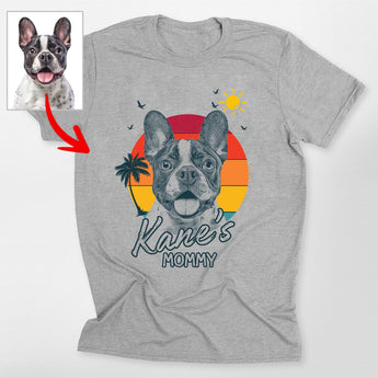Pawarts | Summer Vibes Customized Dog Portrait Unisex T-shirt - Pawarts