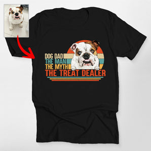 Custom Dogface Treat Dealer Shirt For Dog Dad, Classic Tee
