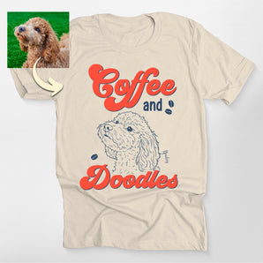 Custom Coffee and Doodles Classic Shirt Father's Day Gifts for Dog Dads