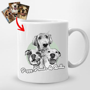 Pawarts - Personalized Cute Moment Dogs Mug For Humans - Pawarts