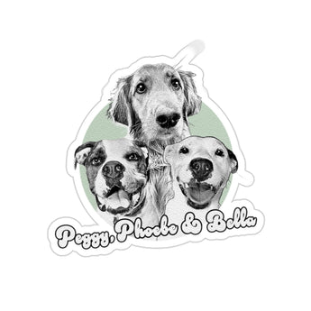 Pawarts | Personalized Cute Moment Dogs Portrait Stickers - Pawarts