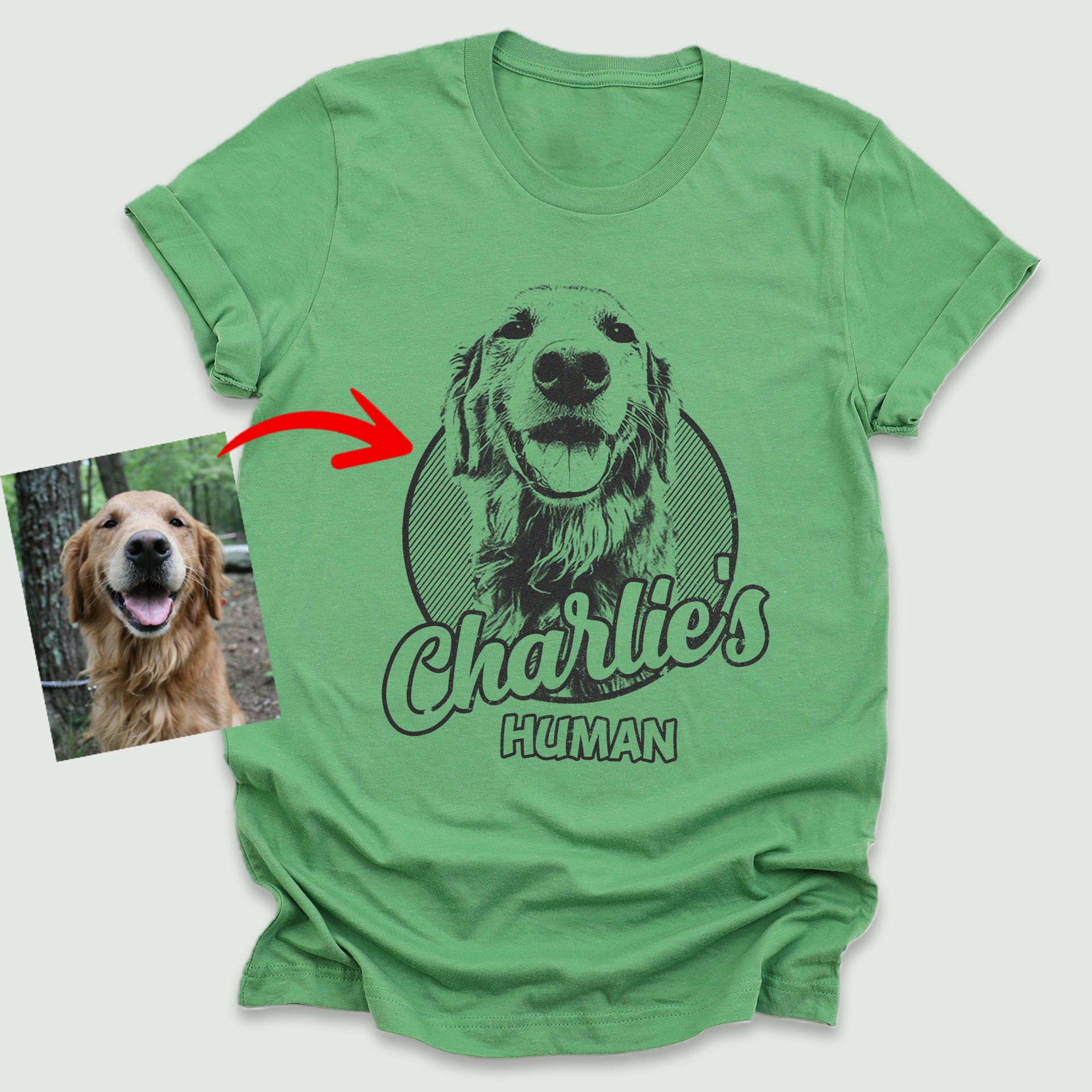 Personalized dog clearance shirts for humans