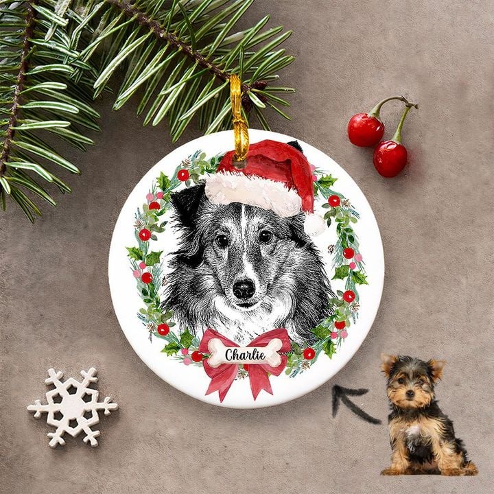 Pawarts | Dog Christmas Wreath Ornament