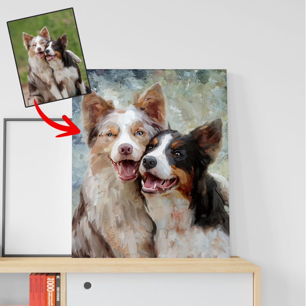 Pawarts | Custom Dog Colorful Painting Canvas [Impressive Gift For Dog Lovers]