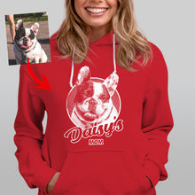 Load image into Gallery viewer, Pawarts - Meaningful Gift | Personalized Dog Photo Hoodie For Dog Mom
