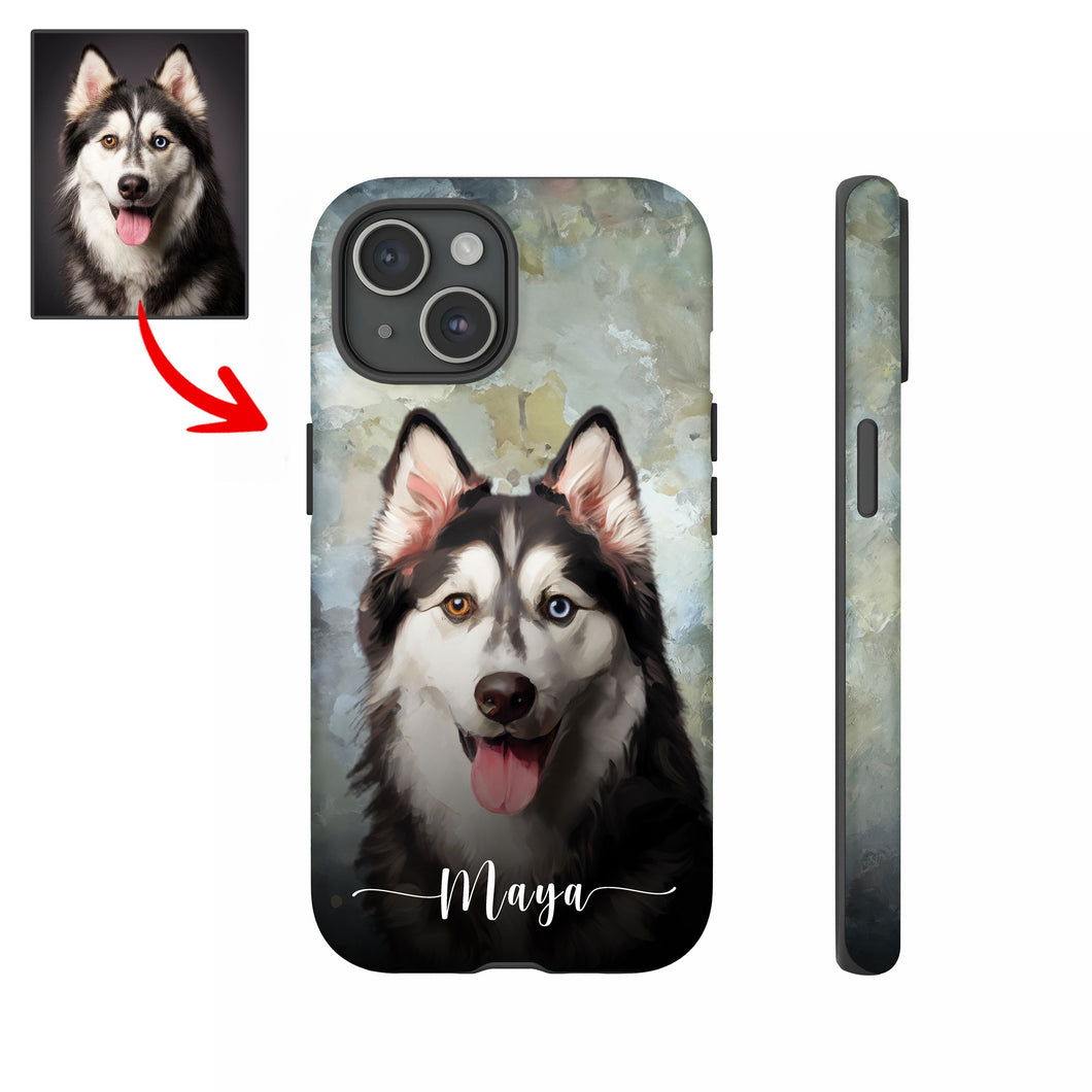Pawarts | Impressive Customized Dog Portrait Phone Case