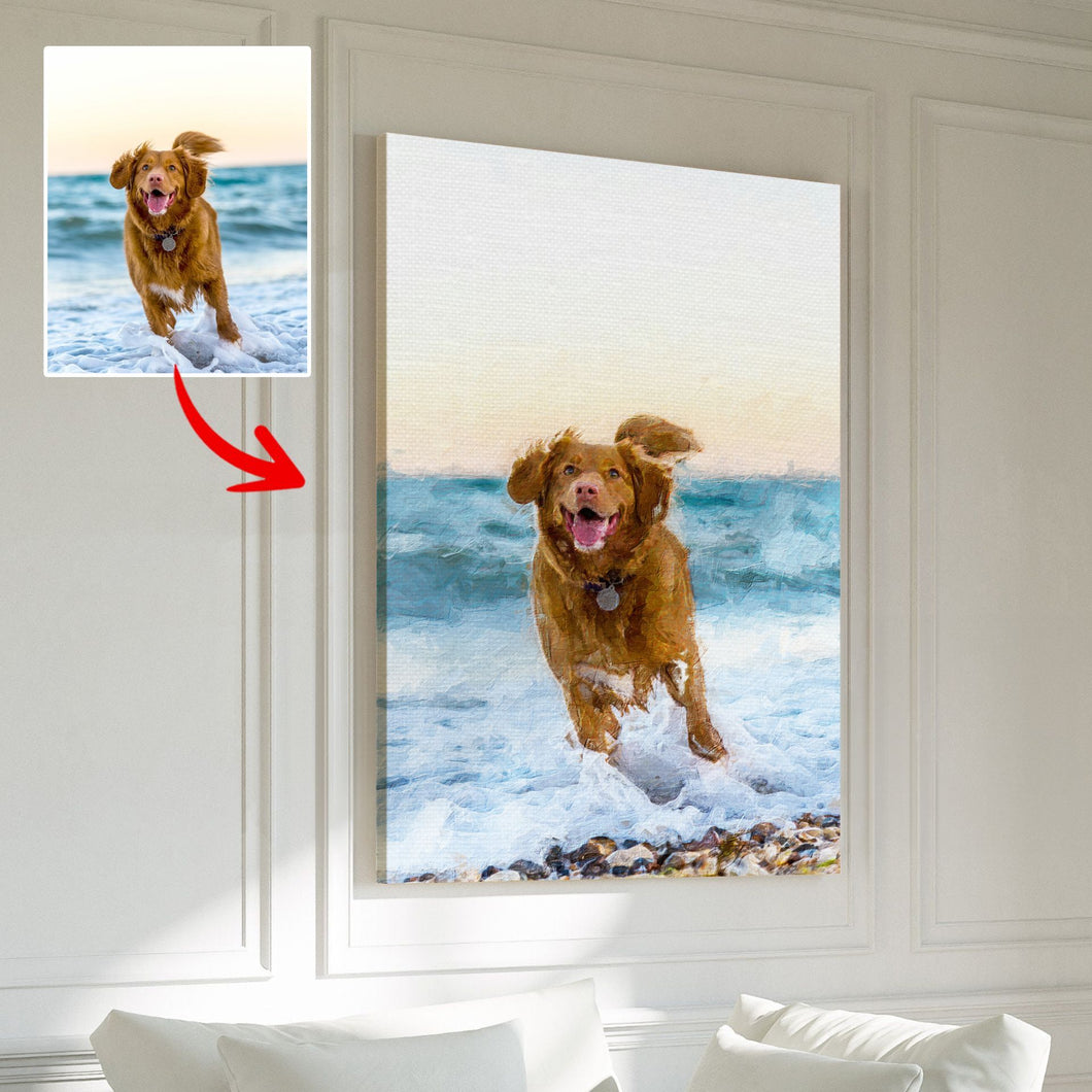 Pawarts | Vibrant Custom Dog Canvas [Impressive Gift For Dog Lovers]