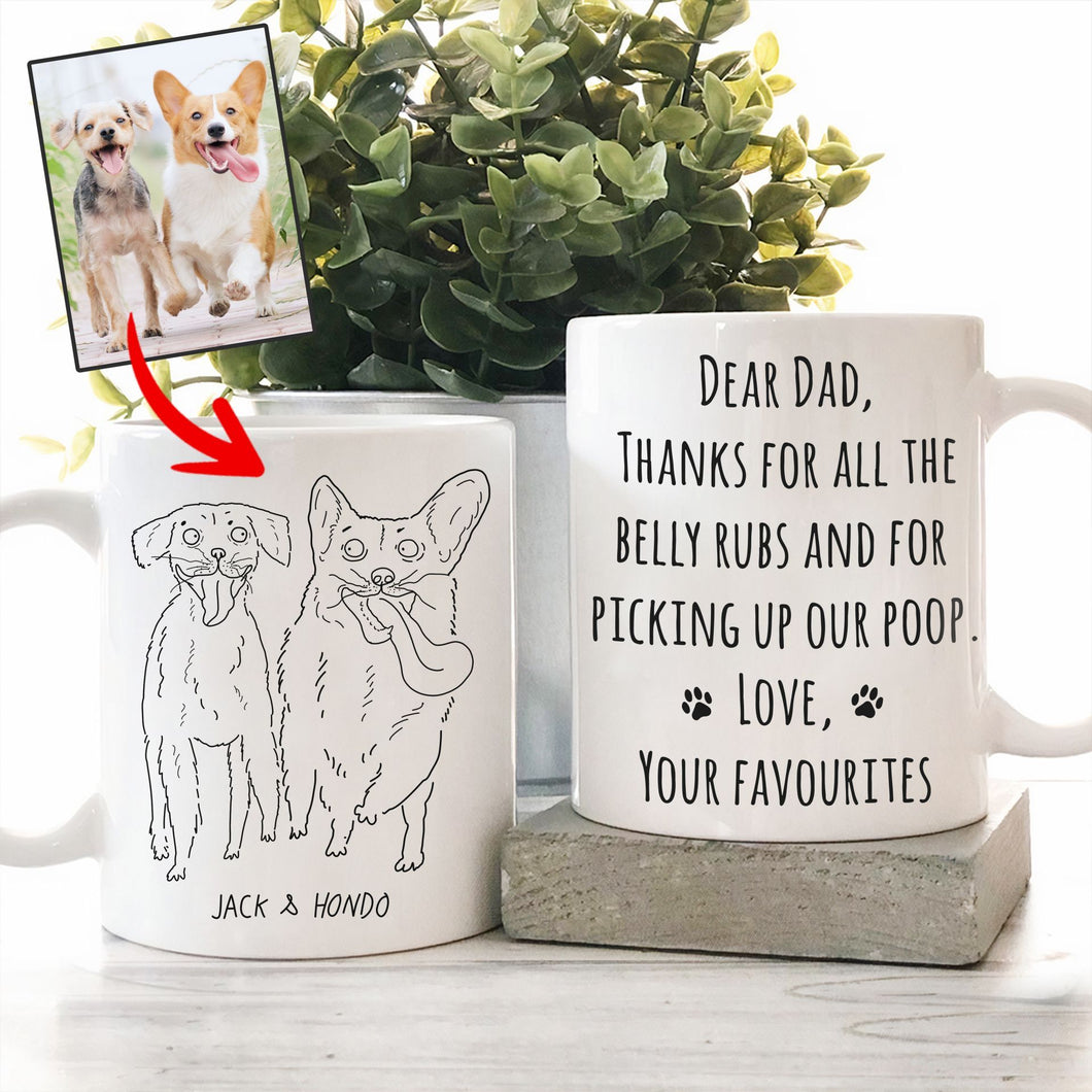 Pawarts | Funny Personalized Dog Mug [Nice Gift For Dog Dad]