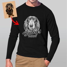 Load image into Gallery viewer, Pawarts - My Hooman Personalized Dog Long Sleeve Shirt For Dog Dad
