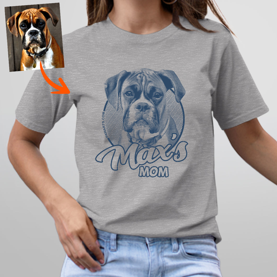 Pawarts - Super Cute Personalized Dog T-shirt [For Dog Mom]