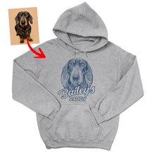 Load image into Gallery viewer, Pawarts | Re-Order Custom Dog Portrait Hoodie For Humans
