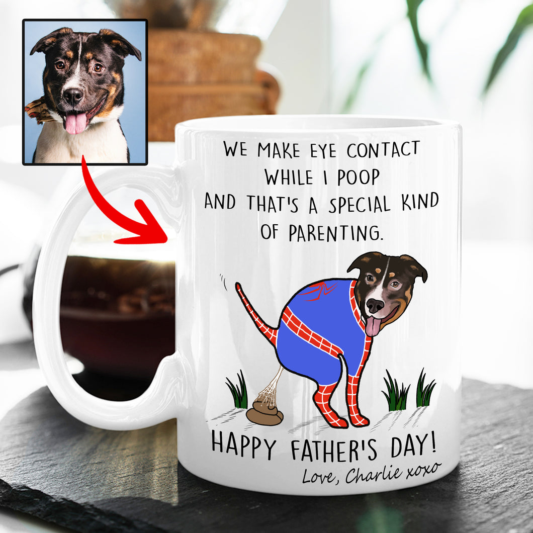 Pawarts | Funny Personalized Dog Face Mug [For Father's Day]