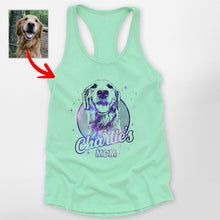 Load image into Gallery viewer, Pawarts - Personalized Unique Sketch Dog Tank Top [For Dog Mom]
