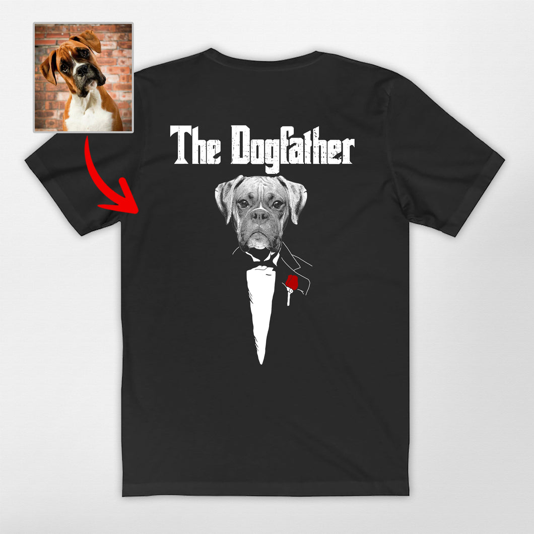 Pawarts - [The Dog Father] Personalized Backside T-shirt For Dog Dad