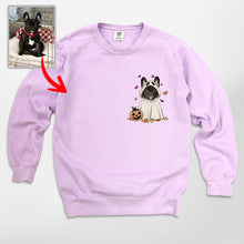 Load image into Gallery viewer, Custom Dog Ghost Comfort Colors Sweatshirt Funny Retro Style For Dog Lovers
