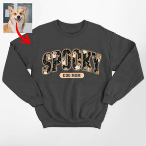 Spooky Season Dog Ghost Gildan Sweatshirt - Custom Pet Gift