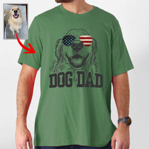 Custom Dog Dad Bella Canvas Tee