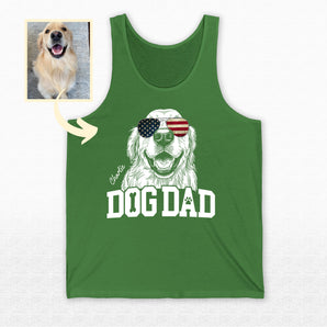 Patriotic Dog Dad Tank