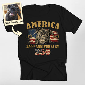 Personalized America 250th Anniversary Patriotic Unisex T-shirt