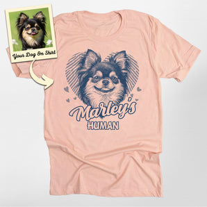 Personalized Love Heart Chihuahua T-shirt