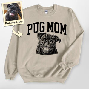 Personalized Pug Mom Sweatshirt