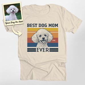 Custom Poodle Shirt Best Dog Mom Ever Classic Tee