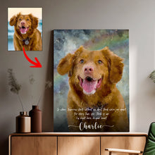 Load image into Gallery viewer, Pawarts | Memorial Custom Dog Canvas [Touching Gift For Dog Lovers]
