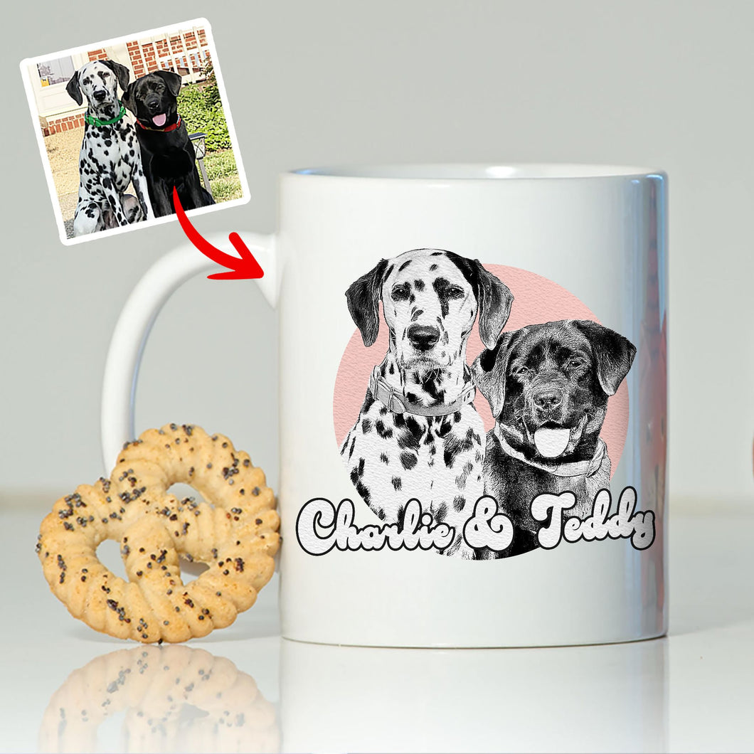 Pawarts - Personalized Cute Moment Dogs Mug For Humans