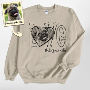 Personalized Pug Love Dog Mom Life Sweatshirt