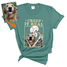 Load image into Gallery viewer, Pawarts | Spooky Customized Dog Portrait Comfort Color T-shirts [Best For Halloween]
