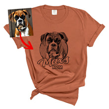 Load image into Gallery viewer, Pawarts | Sketch Personalized Dog Comfort Colors T-shirt [For Hooman]

