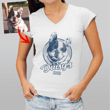 Load image into Gallery viewer, Pawarts - Awesome Personalized Dog V-neck Shirt [Gift For Dog Mom]
