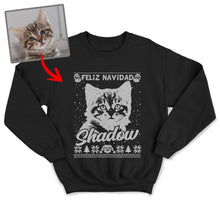 Load image into Gallery viewer, Pawarts | Xmas Vibe Custom Dog Knitted Patterns Sweatshirt [For Hooman]
