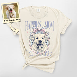 Personalized Happiest Mom Premium Heavyweight Tee