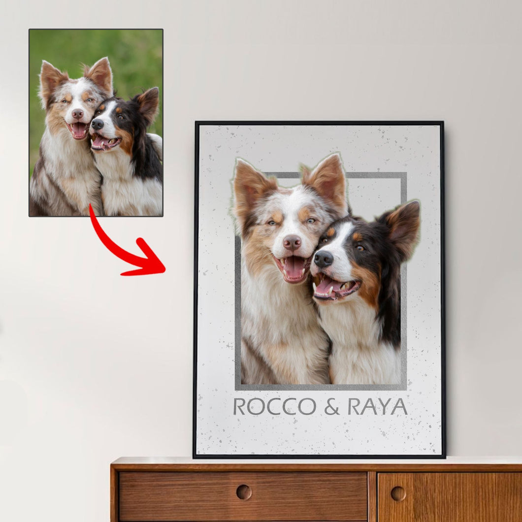 Pawarts | Super Cute Personalized Dog Portrait Poster