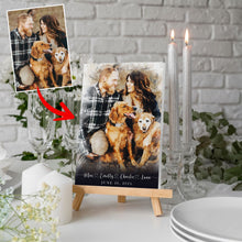 Load image into Gallery viewer, Pawarts | Meaningful Customized Dog Canvas [Great For Wedding Day]

