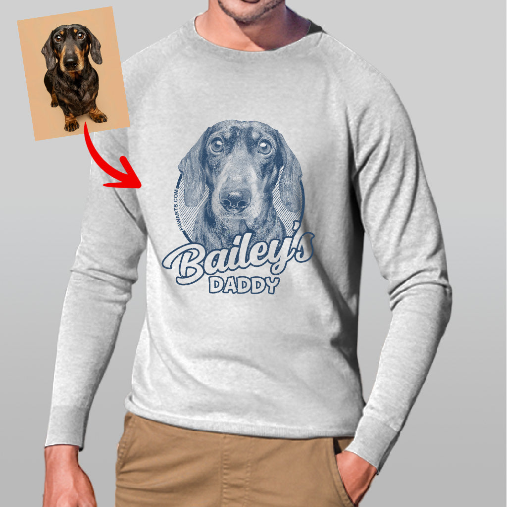 Pawarts - My Hooman Personalized Dog Long Sleeve Shirt For Dog Dad