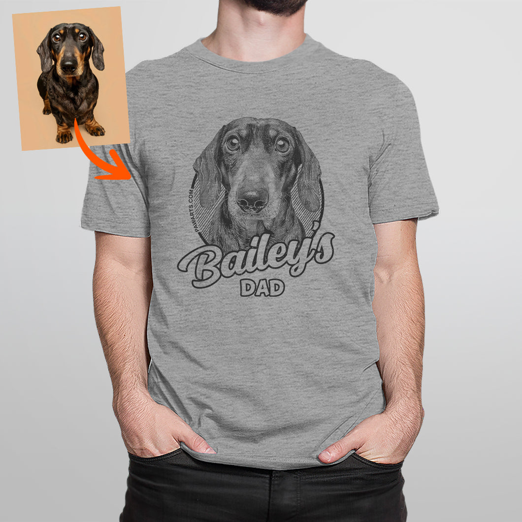 Pawarts | Super Cute Personalized Dog T-shirt [For Dog Dad]