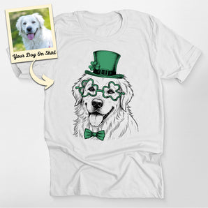 Personalized St Patrick’s Day Golden  Dogface T-shirt