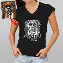 Load image into Gallery viewer, Pawarts - Awesome Personalized Dog V-neck Shirt [Gift For Dog Mom]
