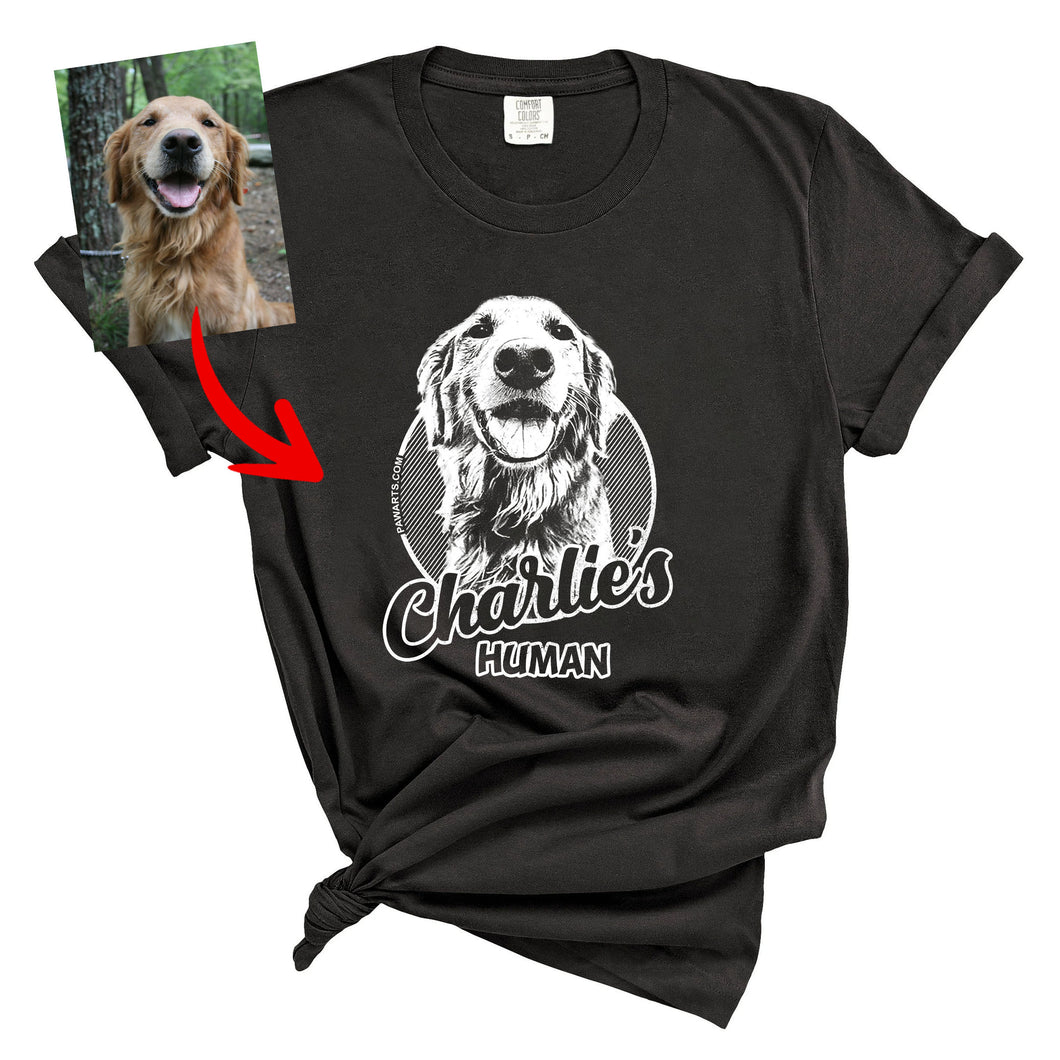 Pawarts | Sketch Personalized Dog Comfort Colors T-shirt [For Hooman]