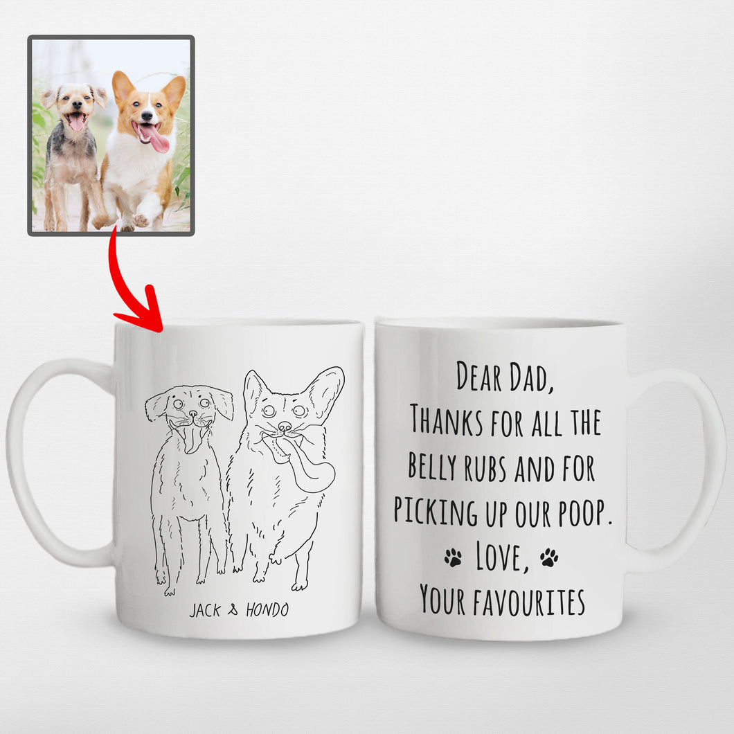 Pawarts | Funny Personalized Dog Mug [Nice Gift For Dog Dad]