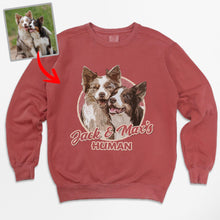Load image into Gallery viewer, Pawarts | Super Vibrant Customized Dog Comfort Color Sweatshirt For Human
