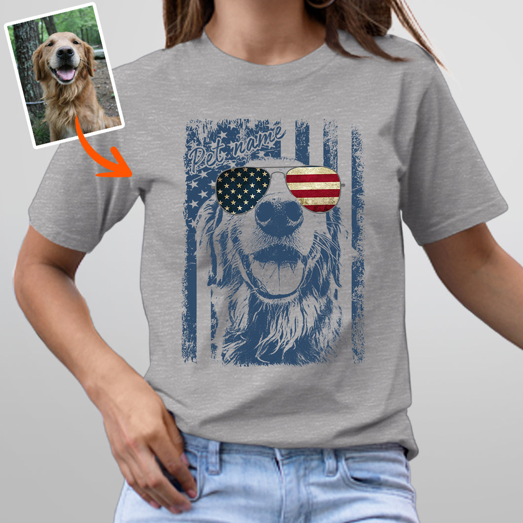 Pawarts - Excellent Custom Dog T-Shirt [Independence Day Gift For Dog Mom]