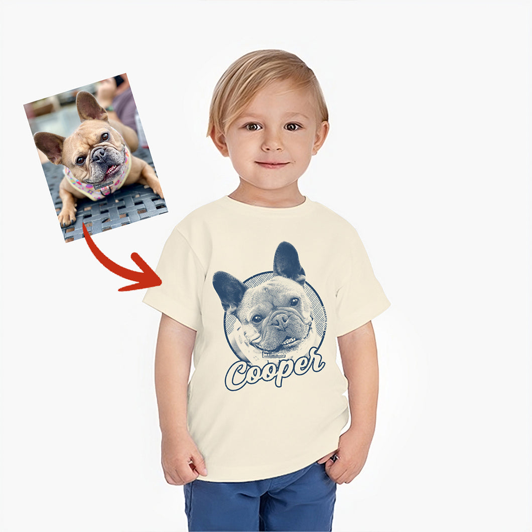 Pawarts | Personalized Sketch Dog Toddler T-Shirt