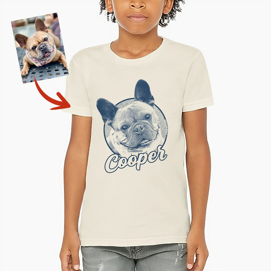 Pawarts | Personalized Sketch Dog Youth T-Shirt