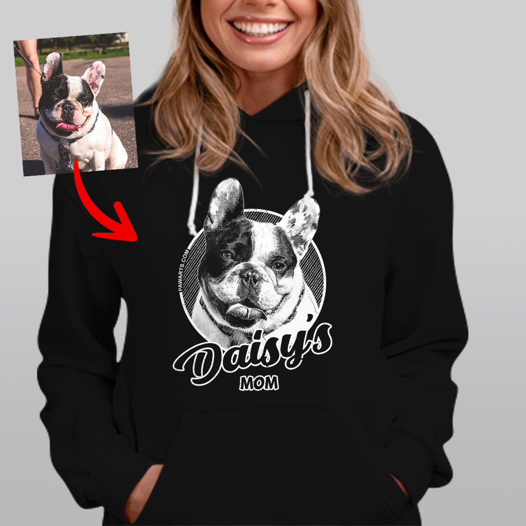 Pawarts - Meaningful Gift | Personalized Dog Photo Hoodie For Dog Mom